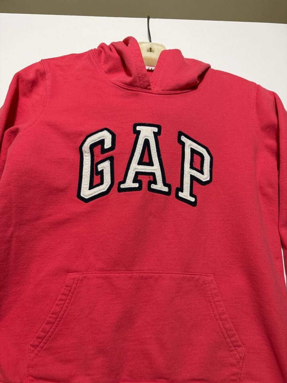 Gap Classic Fleece Logo Hoodie Sweatshirt Pink Size Small